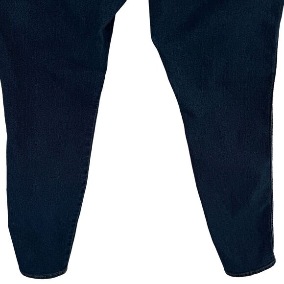 &Denim SZ 28 Skinny Ankle Jeans High-Rise Pocket Stretch Zip-Fly Flat Front Blue - Picture 6 of 9